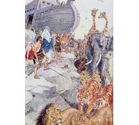 POSTERIIk Vintage Classic Picture Landscape Artwork Jehovah Told to Come Down From the Ark by Charles Edmund Brock Portrait Canvas Painting for Office Home Decor 60x90cm