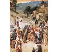 POSTERIIk Vintage Classic Picture Landscape Artwork Jesus About to Heal a Boy From Whom His Disciples Had Failed by William Brassey Hole Portrait Canvas Painting for Office Home Decor 60x90cm