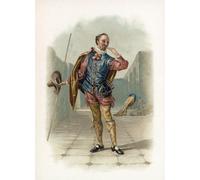 POSTERIIk Vintage Classic Picture Landscape Artwork Malvolio From Twelfth Night by Daniel Maclise Portrait Canvas Painting for Office Home Decor 60x90cm