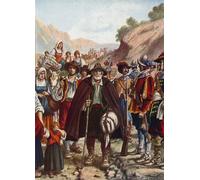 POSTERIIk Vintage Classic Picture Landscape Artwork Marechal La Feuillade Granted Four Hours to the Citizens by Tancredi Scarpelli Portrait Canvas Painting for Office Home Decor 60x90cm