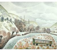 POSTERIIk Vintage Classic Picture Landscape Artwork New Year Snow by Eric Ravilious Portrait Canvas Painting for Office Home Decor 60x90cm