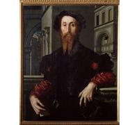POSTERIIk Vintage Classic Picture Landscape Artwork Portrait of Bartolomeo Panciatichi Florentine Humanist by Agnolo Di Cosimo Bronzino Portrait Canvas Painting for Office Home Decor 60x90cm