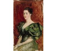 POSTERIIk Vintage Classic Picture Landscape Artwork Portrait of Mrs Dagmar Dippell by Albert Edelfelt Portrait Canvas Painting for Office Home Decor 60x90cm
