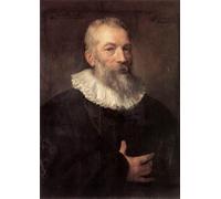 POSTERIIk Vintage Classic Picture Landscape Artwork Portrait of the Artist Marten Pepijn Sir Antony van Dyck Portrait Canvas Painting for Office Home Decor 60x90cm