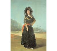 POSTERIIk Vintage Classic Picture Landscape Artwork Portrait of the Duchess of Alba by Francisco De Goya Portrait Canvas Painting for Office Home Decor 60x90cm