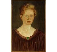 POSTERIIk Vintage Classic Picture Landscape Artwork Portrait of the Sister by Max Beckmann Portrait Canvas Painting for Office Home Decor 60x90cm