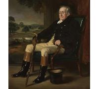 POSTERIIk Vintage Classic Picture Landscape Artwork Portrait of William Henry Cavendish Bentinck of Portland by Francis Grant Portrait Canvas Painting for Office Home Decor 60x90cm