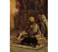 POSTERIIk Vintage Classic Picture Landscape Artwork Prayer in a by Charles Bargue Portrait Canvas Painting for Office Home Decor 60x90cm