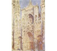 POSTERIIk Vintage Classic Picture Landscape Artwork Rouen Cathedral the Portal to the Sun Français by Claude Monet Portrait Canvas Painting for Office Home Decor 60x90cm