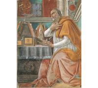 POSTERIIk Vintage Classic Picture Landscape Artwork Saint augustine by Sandro Botticelli Portrait Canvas Painting for Office Home Decor 60x90cm