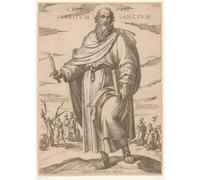 POSTERIIk Vintage Classic Picture Landscape Artwork Saint Bartholomew by Antonio Tempesta Portrait Canvas Painting for Office Home Decor 60x90cm