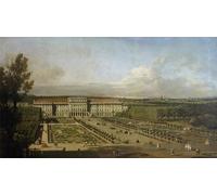 POSTERIIk Vintage Classic Picture Landscape Artwork Schonbrunn Palace and Gardens by Bernardo Bellotto Portrait Canvas Painting for Office Home Decor 60x90cm