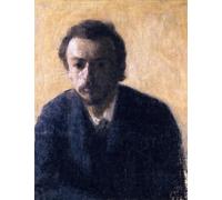 POSTERIIk Vintage Classic Picture Landscape Artwork Self-portrait Vilhelm Hammershoi Portrait Canvas Painting for Office Home Decor 60x90cm