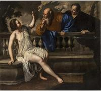 POSTERIIk Vintage Classic Picture Landscape Artwork Susanna and the Elders by Artemisia Gentileschi Portrait Canvas Painting for Office Home Decor 60x90cm
