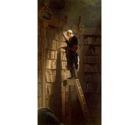 POSTERIIk Vintage Classic Picture Landscape Artwork The Bookworm by Carl Spitzweg Portrait Canvas Painting for Office Home Decor 60x90cm