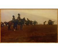 POSTERIIk Vintage Classic Picture Landscape Artwork the Cannon Shot by George Hendrik Breitner Portrait Canvas Painting for Office Home Decor 60x90cm