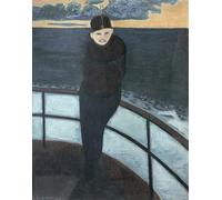 POSTERIIk Vintage Classic Picture Landscape Artwork the Crossing by Leon Spilliaert Portrait Canvas Painting for Office Home Decor 60x90cm