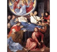 POSTERIIk Vintage Classic Picture Landscape Artwork The Death of the Virgin van der Goes Portrait Canvas Painting for Office Home Decor 60x90cm