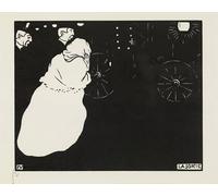 POSTERIIk Vintage Classic Picture Landscape Artwork The Departure by Felix Edouard Vallotton Portrait Canvas Painting for Office Home Decor 60x90cm