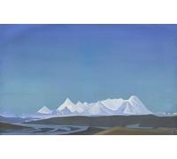 POSTERIIk Vintage Classic Picture Landscape Artwork the Greatest and Holiest of Tangla by Nicholas Roerich Portrait Canvas Painting for Office Home Decor 60x90cm