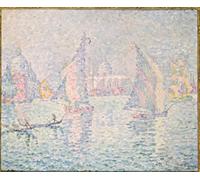 POSTERIIk Vintage Classic Picture Landscape Artwork the Green Haze by Paul Signac Portrait Canvas Painting for Office Home Decor 60x90cm
