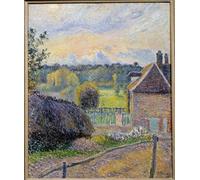 POSTERIIk Vintage Classic Picture Landscape Artwork the House of Madness in Eragny Painting by Camille Jacob Pissarro Portrait Canvas Painting for Office Home Decor 60x90cm
