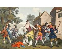 POSTERIIk Vintage Classic Picture Landscape Artwork the Knight Submits to Trulla From hudibras by William Hogarth Portrait Canvas Painting for Office Home Decor 60x90cm