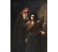 POSTERIIk Vintage Classic Picture Landscape Artwork the Last Support by Pierre-auguste Cot Portrait Canvas Painting for Office Home Decor 60x90cm