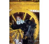 POSTERIIk Vintage Classic Picture Landscape Artwork the Omnibus Young Woman and Her Dog Near the Wheels of a Carriage by Pierre Bonnard Portrait Canvas Painting for Office Home Decor 60x90cm