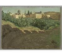 POSTERIIk Vintage Classic Picture Landscape Artwork the Southwest Corner of the Esplanade of the Haram the Ancient Temple by Jacques Portrait Canvas Painting for Office Home Decor 60x90cm