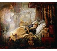 POSTERIIk Vintage Classic Picture Landscape Artwork the Stuff That Dreams Are Made of by Anster Fitzgerald Portrait Canvas Painting for Office Home Decor 60x90cm