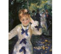 POSTERIIk Vintage Classic Picture Landscape Artwork the Swing by Pierre Auguste Renoir Portrait Canvas Painting for Office Home Decor 60x90cm