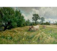 POSTERIIk Vintage Classic Picture Landscape Artwork Trespassers by Arthur Walker Redgate Portrait Canvas Painting for Office Home Decor 60x90cm