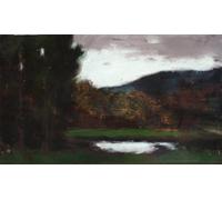 POSTERIIk Vintage Classic Picture Landscape Artwork Vallée De Munster After the Storm by Jean-jacques Henner Portrait Canvas Painting for Office Home Decor 60x90cm