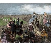 POSTERIIk Vintage Classic Picture Landscape Artwork Victorian London Lords Cricket Ground by Gustave Dore Portrait Canvas Painting for Office Home Decor 60x90cm