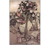 POSTERIIk Vintage Print Pop Art Landscape Artwork Alices Adventures in Wonderlandthe Queen Turned Angrily Away by Arthur Rackham Art Prints for Office Home Decor 60x90cm