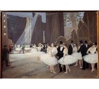 POSTERIIk Vintage Print Pop Art Landscape Artwork Behind the Scenes of the Opera by Jean Beraud Art Prints for Office Home Decor 60x90cm