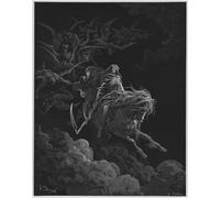 POSTERIIk Vintage Print Pop Art Landscape Artwork Bible the Vision of Death by Gustave Dore Art Prints for Office Home Decor 60x90cm