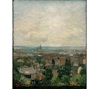 POSTERIIk Vintage Print Pop Art Landscape Artwork Blick Auf Die Dächer Von Paris by Vincent Van Gogh Art Prints for Office Home Decor 60x90cm