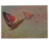 POSTERIIk Vintage Print Pop Art Landscape Artwork Butterflies with Riders by Albert Bierstadt Art Prints for Office Home Decor 60x90cm