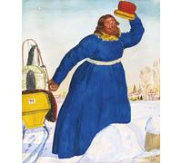 POSTERIIk Vintage Print Pop Art Landscape Artwork Coachman by Boris Mikhailovich Kustodiev Art Prints for Office Home Decor 60x90cm