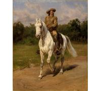 POSTERIIk Vintage Print Pop Art Landscape Artwork Col William F Cody by Rosa Bonheur Art Prints for Office Home Decor 60x90cm