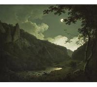 POSTERIIk Vintage Print Pop Art Landscape Artwork Dovedale by Wright of Derby Art Prints for Office Home Decor 60x90cm
