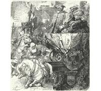 POSTERIIk Vintage Print Pop Art Landscape Artwork Duke Ulrich of Wuttemberg Humbles Himself Before the Holy Roman Emperor Charles V by Hermann Vogel Art Prints for Office Home Decor 60x90cm