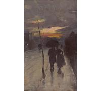 POSTERIIk Vintage Print Pop Art Landscape Artwork Going Home by Tom Roberts Art Prints for Office Home Decor 60x90cm