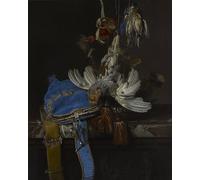 POSTERIIk Vintage Print Pop Art Landscape Artwork Hunt Still Lifewith a Bag on a Marble by Willem Van Aelst Art Prints for Office Home Decor 60x90cm