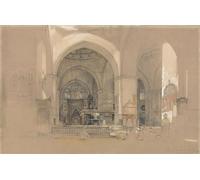 POSTERIIk Vintage Print Pop Art Landscape Artwork Interior of the Great Bursa Turkey by John Frederick Lewis Art Prints for Office Home Decor 60x90cm
