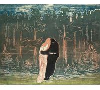 POSTERIIk Vintage Print Pop Art Landscape Artwork Lovers by Edvard Munch Art Prints for Office Home Decor 60x90cm