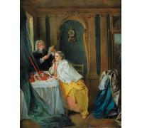 POSTERIIk Vintage Print Pop Art Landscape Artwork Madame Geoffrin At Her Toilet by Nicolas Lancret Art Prints for Office Home Decor 60x90cm