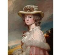 POSTERIIk Vintage Print Pop Art Landscape Artwork Mrs Davies Davenport by George Romney Art Prints for Office Home Decor 60x90cm